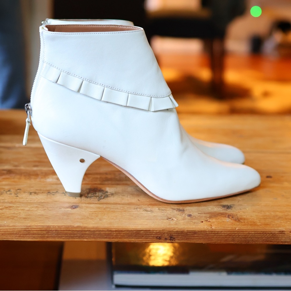 Laurence Dacade White Heeled Boots